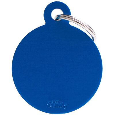 Marca Modello - Medaglietta per animali grande in alluminio blu Marca Modello - Medaglietta per animali grande in alluminio blu