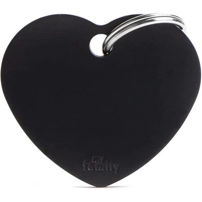 My Family Médaille Coeur - 37x32mm Aluminium Noir My Family Médaille Coeur - 37x32mm Aluminium Noir