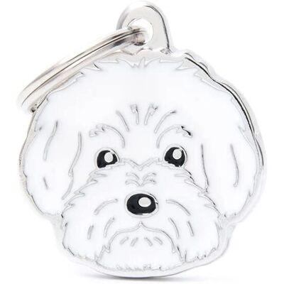 Collare per animali MyFamily Bolognese - Incisione personalizzata Collare per animali MyFamily Bolognese - Incisione personalizzata