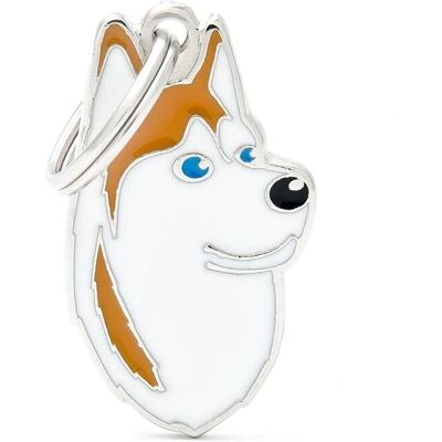 My family MF13WHITEBROWN - Médaille de Husky Sibérien My family MF13WHITEBROWN - Médaille de Husky Sibérien