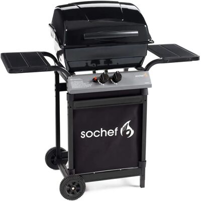 Barbecue a gas Sochef G20723 con pietra lavica - 2 bruciatori, 7,2kW Barbecue a gas Sochef G20723 con pietra lavica - 2 bruciatori, 7,2kW