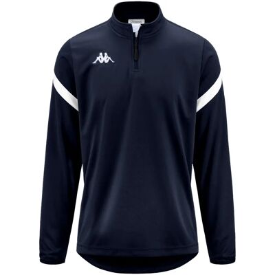 Kappa 4FOOTBALL DOLVOLE Blau Marine-Weiß Pullover - Mann Kappa 4FOOTBALL DOLVOLE Blau Marine-Weiß Pullover - Mann
