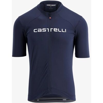 Maillot Castelli Prologo Lite à manches courtes - bleu foncé - Publicité Maillot Castelli Prologo Lite à manches courtes - bleu foncé - Publicité