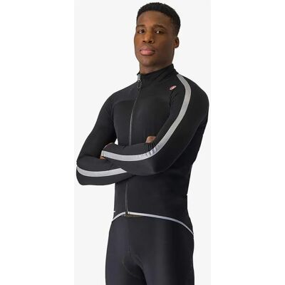 Castelli Ultra Rain Cape - AW24 - Preto / Prata Reflex - Capa de chuva Castelli Ultra Rain Cape - AW24 - Preto / Prata Reflex - Capa de chuva