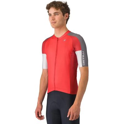 Maillot Castelli Entrata 6 manga corta rojo gris - M Maillot Castelli Entrata 6 manga corta rojo gris - M