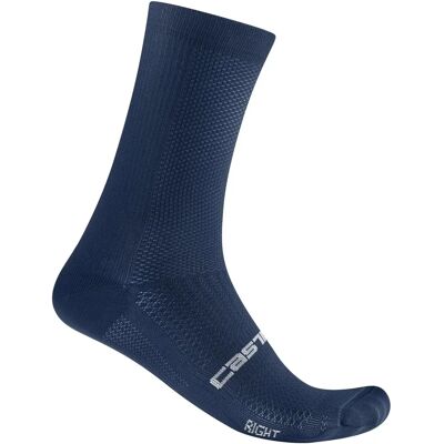Chaussettes Castelli Espresso 18 Bleues - Publicité Chaussettes Castelli Espresso 18 Bleues - Publicité