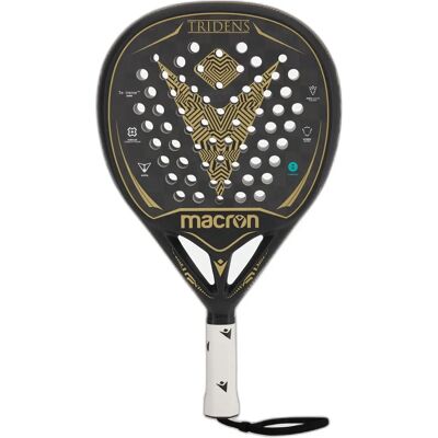 Macron Tridens Pro - Raquette de padel noire - Publicité Macron Tridens Pro - Raquette de padel noire - Publicité