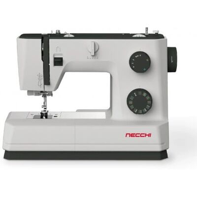Necchi Q132A - Noir, Blanc - Machine à coudre - Publicité Necchi Q132A - Noir, Blanc - Machine à coudre - Publicité
