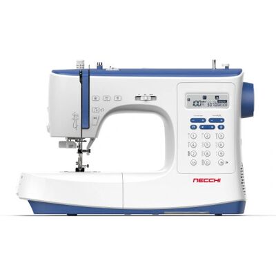 Necchi NC-103D - Azul - Bobinado horizontal - Zou? Automatic needle threader - Máquina de coser Necchi NC-103D - Azul - Bobinado horizontal - Zou? Automatic needle threader - Máquina de coser