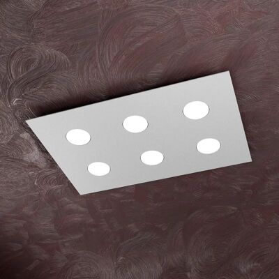 Plafoniera Moderna Rettangolare 6 Luci Plafoniera Moderna Rettangolare 6 Luci