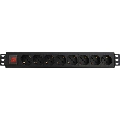 WP WPN-PDU-G01-08 Strömfördelare - 8 vägguttag - Svart WP WPN-PDU-G01-08 Strömfördelare - 8 vägguttag - Svart