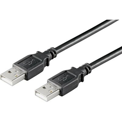 Câble USB Ewent EC1025 - 3m, USB A à A, Noir - USB 2.0 Câble USB Ewent EC1025 - 3m, USB A à A, Noir - USB 2.0