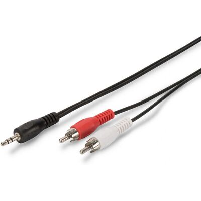 Ewent EC1612 2m Audiokabel - Stereo 3,5mm auf RCA Ewent EC1612 2m Audiokabel - Stereo 3,5mm auf RCA