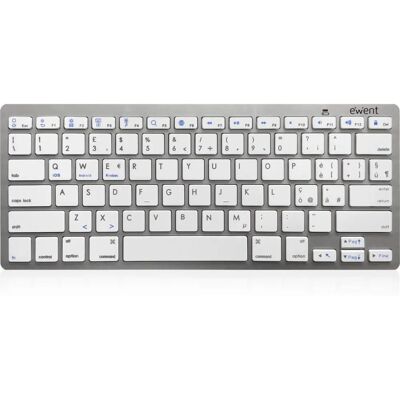 Ewent EW3160 Bluetooth Silver Tangentbord - Tangentbord Ewent EW3160 Bluetooth Silver Tangentbord - Tangentbord