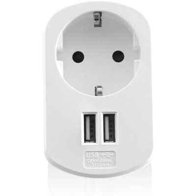 Cargador Ewent EW1211 para dispositivos móviles - USB, Blanco Cargador Ewent EW1211 para dispositivos móviles - USB, Blanco