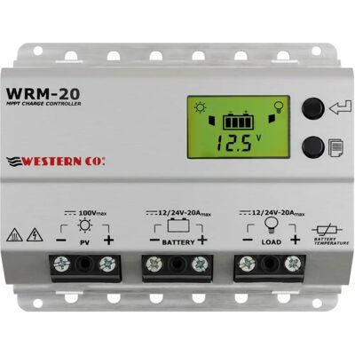 Western Co. WRM20+ MPPT Solarladeregler - Solarsystem Western Co. WRM20+ MPPT Solarladeregler - Solarsystem