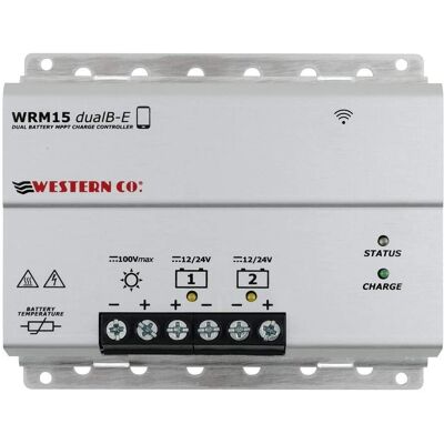 Western Co. WRM15 dualB-E MPPT Solarladeregler - 12V/24V 15A Western Co. WRM15 dualB-E MPPT Solarladeregler - 12V/24V 15A