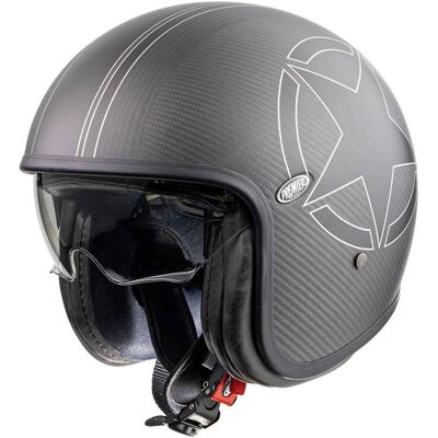 Casque Vintage EVO Star Carbone Premier - Unisexe - S - Publicité Casque Vintage EVO Star Carbone Premier - Unisexe - S - Publicité