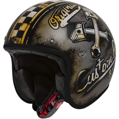 Casque Vintage Moto Premier - Design Rétro, Homologué CE - Publicité Casque Vintage Moto Premier - Design Rétro, Homologué CE - Publicité