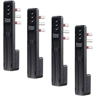 ROSI - Set van 4 Spine Emilia Flat, Nero, 10A ROSI - Set van 4 Spine Emilia Flat, Nero, 10A