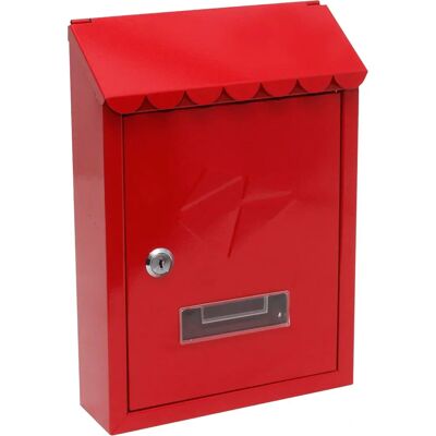 KIPPEN 10005BR Boîte aux lettres en acier rouge - Mailbox KIPPEN 10005BR Boîte aux lettres en acier rouge - Mailbox