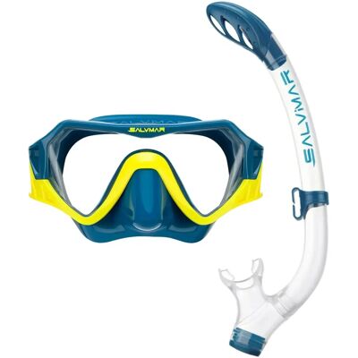 Set da Snorkeling Horizon+deb di Salvimar - Verde Bianco Set da Snorkeling Horizon+deb di Salvimar - Verde Bianco