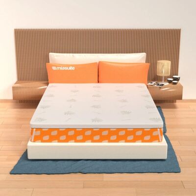 MIASUITE - Topper Francese 140x200 Water Foam - 3 cm - Aloe Vera MIASUITE - Topper Francese 140x200 Water Foam - 3 cm - Aloe Vera