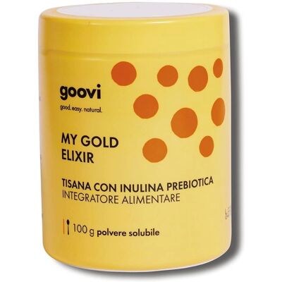 Goovi My Gold Elisir - Té de hierbas prebiótico - Apoya la digestión Goovi My Gold Elisir - Té de hierbas prebiótico - Apoya la digestión