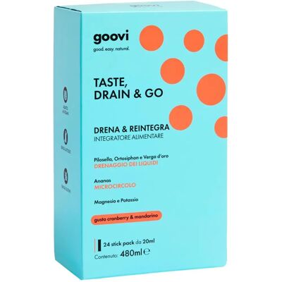 Goovi Mirtillo Rosso Mandarino Drenante - 24 Stick Goovi Mirtillo Rosso Mandarino Drenante - 24 Stick