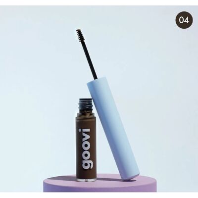 Gel per sopracciglia effetto naturale Goovi - Marrone scuro a nero Gel per sopracciglia effetto naturale Goovi - Marrone scuro a nero
