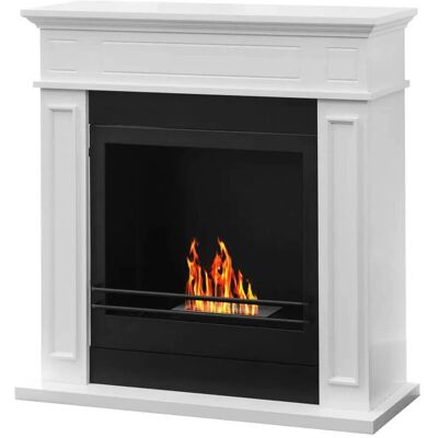 Divina Fire Jefferson Chimenea de bioetanol - Blanco - 88,6cm Divina Fire Jefferson Chimenea de bioetanol - Blanco - 88,6cm
