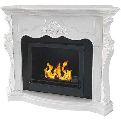 Divina Fire - Chimenea de bioetanol blanca - Clásica Parigi - 30m² Divina Fire - Chimenea de bioetanol blanca - Clásica Parigi - 30m²