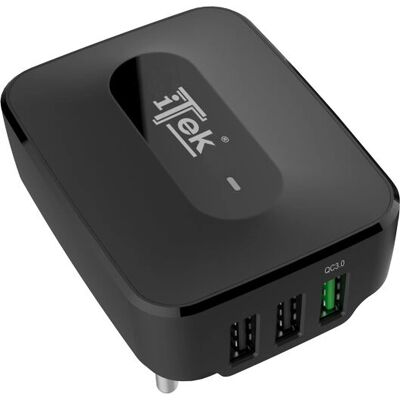 Itek ITSCW3U25 Schnellladegerät - Schwarz Itek ITSCW3U25 Schnellladegerät - Schwarz