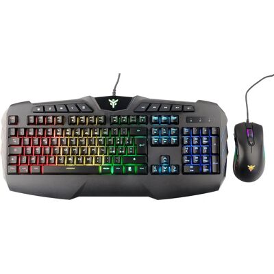 Itek T20 Tastatur und Maus Gaming USB Italienisch Schwarz - Tastatur-Maus-Set Itek T20 Tastatur und Maus Gaming USB Italienisch Schwarz - Tastatur-Maus-Set