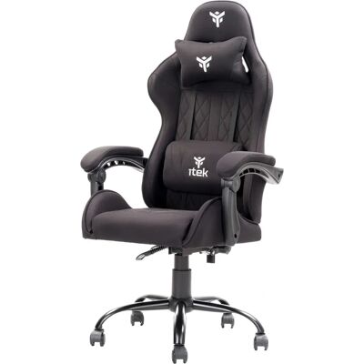 Itek Rhombus FF10 Gaming-Stuhl - Stoff, Doppelkissen, Reclining Rücken Itek Rhombus FF10 Gaming-Stuhl - Stoff, Doppelkissen, Reclining Rücken