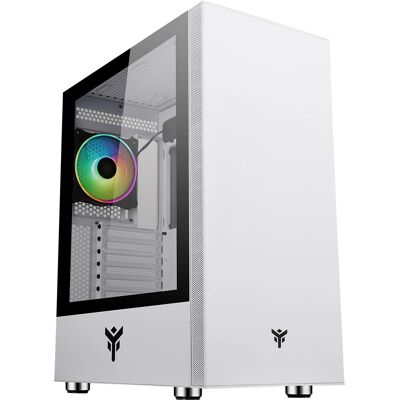 Itek Weiß Vertibra S210 Gehäuse - Gaming Midi Tower, ARGB Lüfter Itek Weiß Vertibra S210 Gehäuse - Gaming Midi Tower, ARGB Lüfter