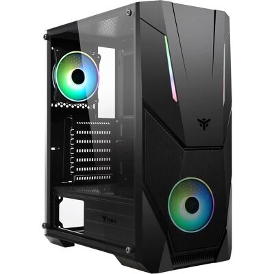 Itek Spacirc VO Schwarz - Gaming PC Gehäuse mit ARGB-Lüftern Itek Spacirc VO Schwarz - Gaming PC Gehäuse mit ARGB-Lüftern
