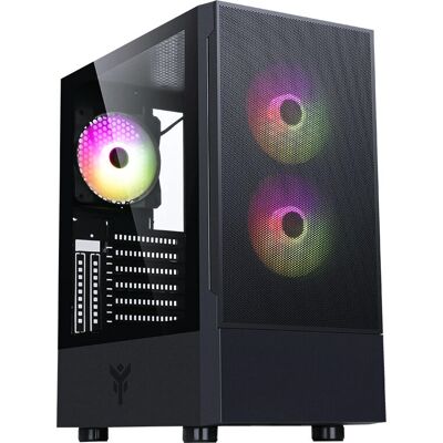 Itek Siisbe 3.0 Midi Tower - Gaming PC-Gehäuse, ARGB-Lüfter, Glas-Seitenteil Itek Siisbe 3.0 Midi Tower - Gaming PC-Gehäuse, ARGB-Lüfter, Glas-Seitenteil