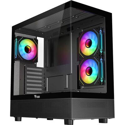 Itek Showbui 42B Turm - Gaming PC-Gehäuse mit ARGB-Lüftern Itek Showbui 42B Turm - Gaming PC-Gehäuse mit ARGB-Lüftern