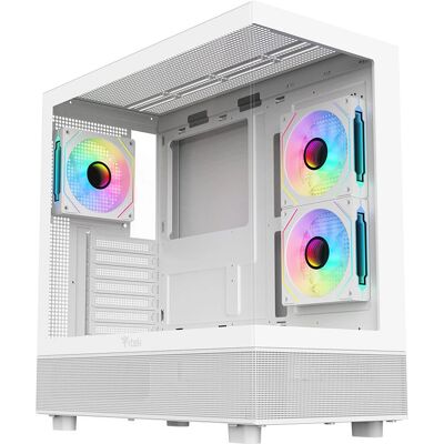 Itek Showbui 42W PC Tower - ATX, Weiß, Gehärtete Glastüren Itek Showbui 42W PC Tower - ATX, Weiß, Gehärtete Glastüren