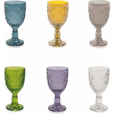 Villa d'Este Marrakech Wijn glazen set 280ml - Elegant & Kleurvol Villa d'Este Marrakech Wijn glazen set 280ml - Elegant & Kleurvol