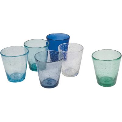 VILLA D'ESTE Cancun Marea Blau Glas-Set - 6 stuks, 330ml VILLA D'ESTE Cancun Marea Blau Glas-Set - 6 stuks, 330ml