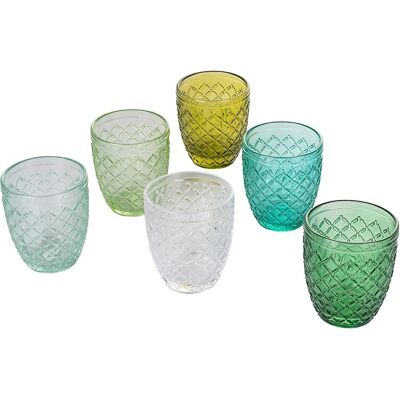 VILLA D'ESTE Greenery Glasset - 6 stk, 350ml VILLA D'ESTE Greenery Glasset - 6 stk, 350ml