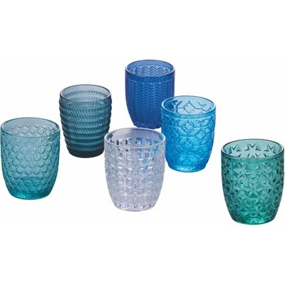 Villa D'Este Home Tivoli Set med 6 glas med strukturerat mönster - Dryckesglas Villa D'Este Home Tivoli Set med 6 glas med strukturerat mönster - Dryckesglas