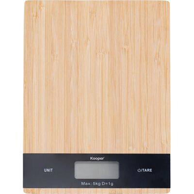 KOOPER - Paxel - Bambù - 1 g–5 kg - Bilancia da cucina digitale KOOPER - Paxel - Bambù - 1 g–5 kg - Bilancia da cucina digitale