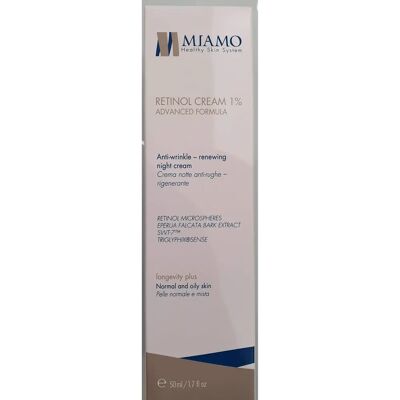 Miamo Retinol Cream 1% - Crema Notte Anti-Aging - 50 ml Miamo Retinol Cream 1% - Crema Notte Anti-Aging - 50 ml