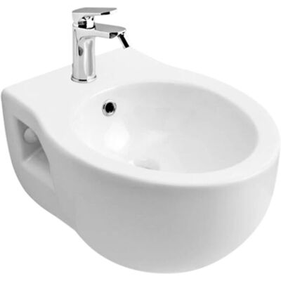 Kiamami Valentina - Bidet Suspendido - Cerámica Blanca - Diseño Contemporáneo - Bidet Kiamami Valentina - Bidet Suspendido - Cerámica Blanca - Diseño Contemporáneo - Bidet