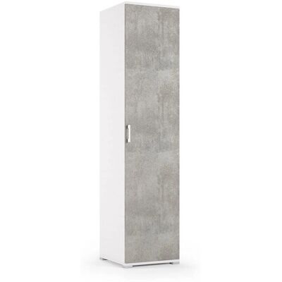 Colonne de rangement blanche Kiamami Valentina avec porte - Multiusage 45cm - Publicité Colonne de rangement blanche Kiamami Valentina avec porte - Multiusage 45cm - Publicité