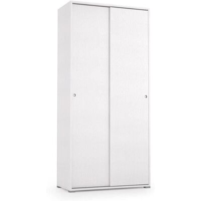 Armario Multiusos Blanco Kiamami Valentina con Puerta Corredera Doble Armario Multiusos Blanco Kiamami Valentina con Puerta Corredera Doble
