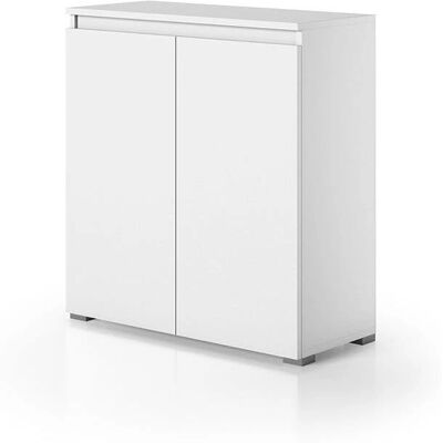 Armoire de salle de bain Kiamami Valentina - Blanc, 80x102x37cm - 2 Portes - Publicité Armoire de salle de bain Kiamami Valentina - Blanc, 80x102x37cm - 2 Portes - Publicité
